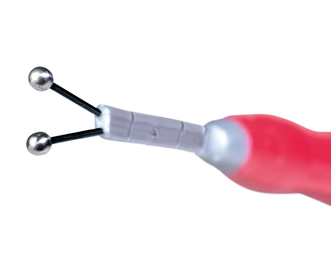 Gabelsonde 45&nbsp;mm gerade, Kugelspitze